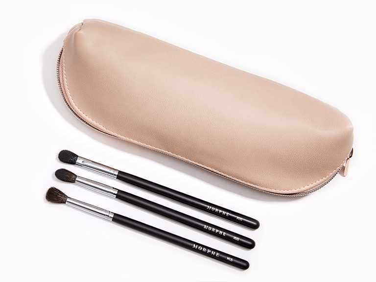 3-Piece Brush Set and Bag by MORPHE, Color, Tools, Brushes